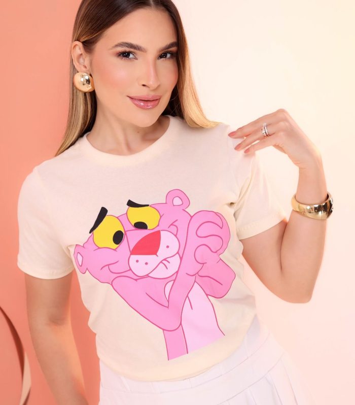 T.shirt Pantera<span> - </span>Rosa, M