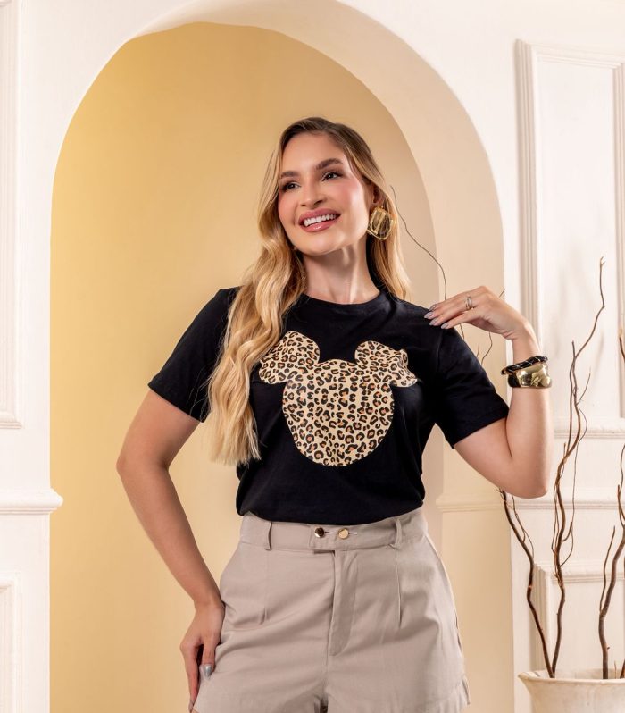 T-shirt Mickey Onça