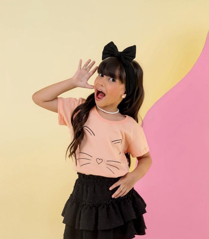Tshirt Kids Gatinho